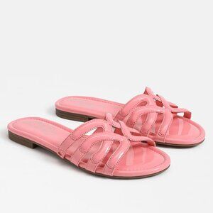 NWT Sam Edelman Circus Cat Sandal, Pink Sorbet Patent, 7